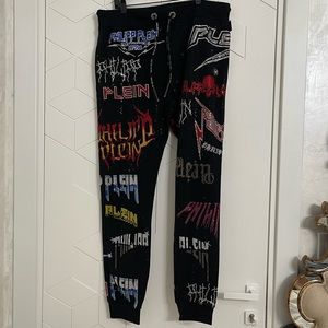 Philipp Plein Homme crystal pants XXL